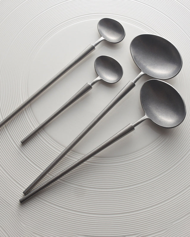 Matte Silver Spoon Sets 