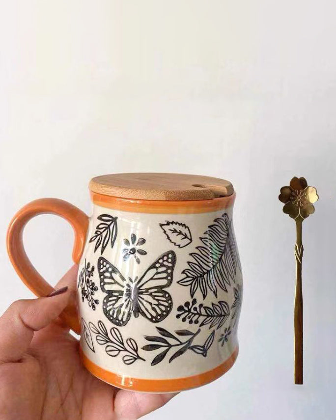Butterfly Leaves Mug